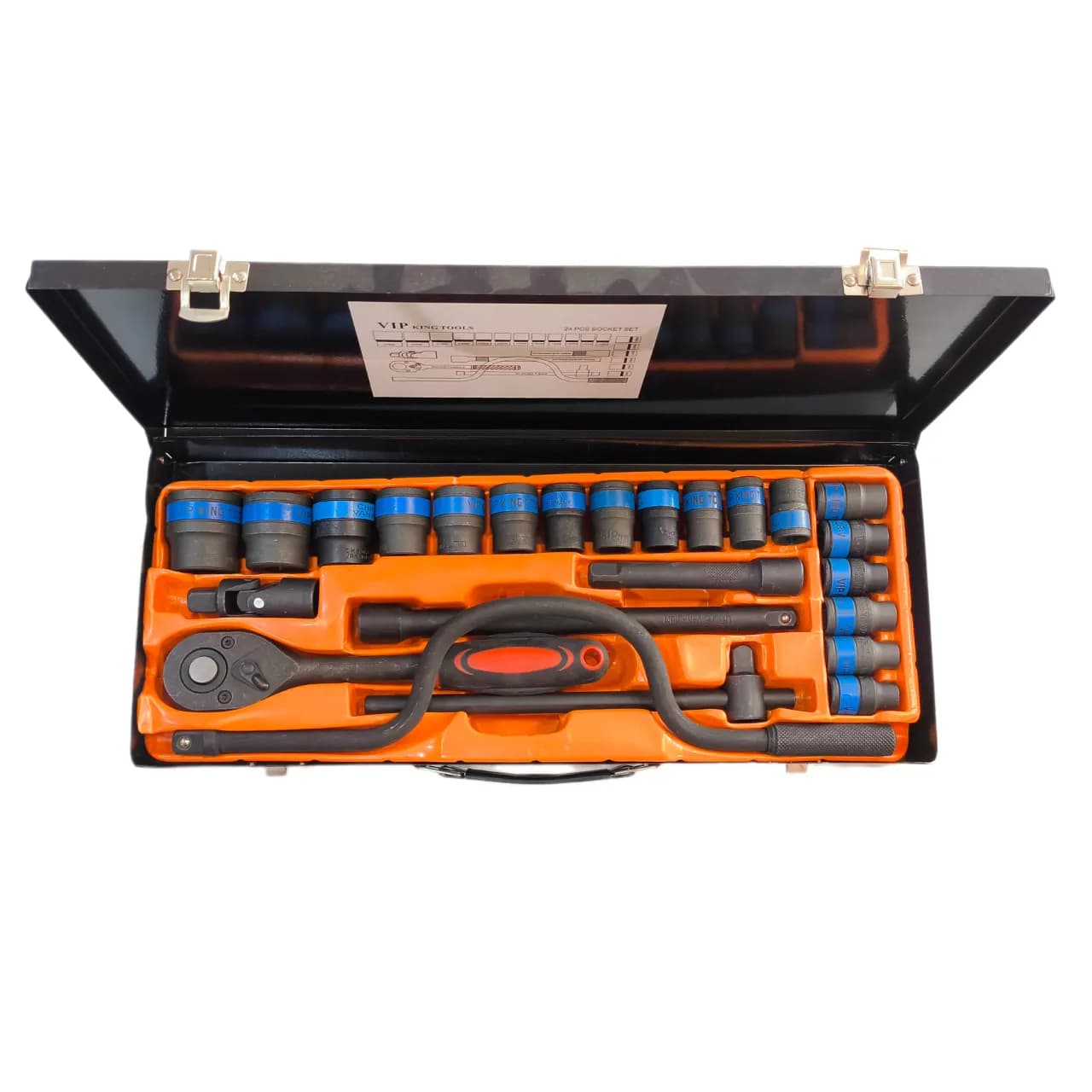 جعبه بکس 24 پارچه کینگ تولز (VIP KING TOOLS) نیمه صنعتی — تصویر ۳