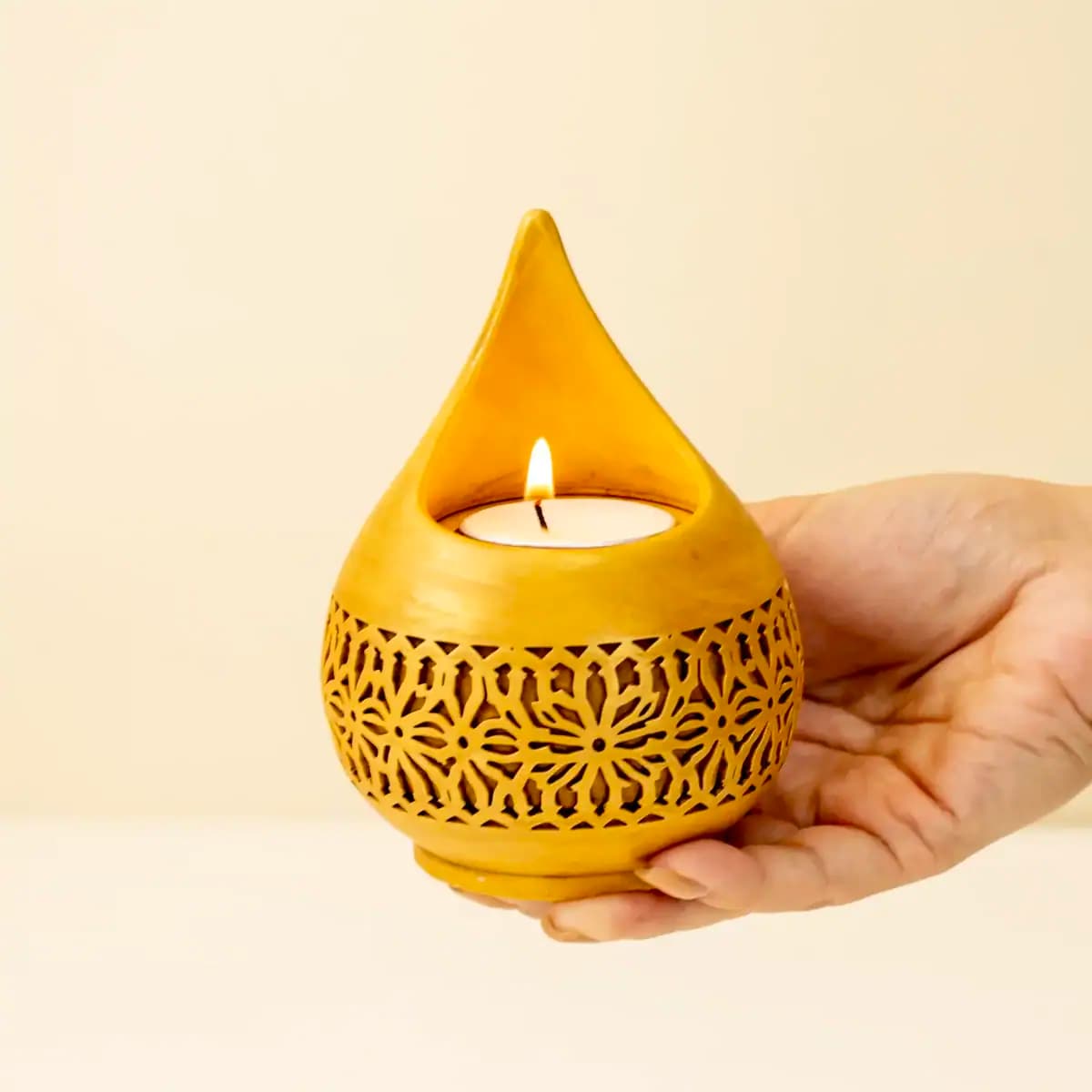 قالب سیلیکونی جاشمعی طرح اشک