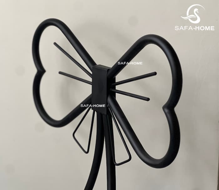 میز چرخ‌خیاطی مدل دوژان خطی طوسی و صندلی پاپیونی — تصویر ۹