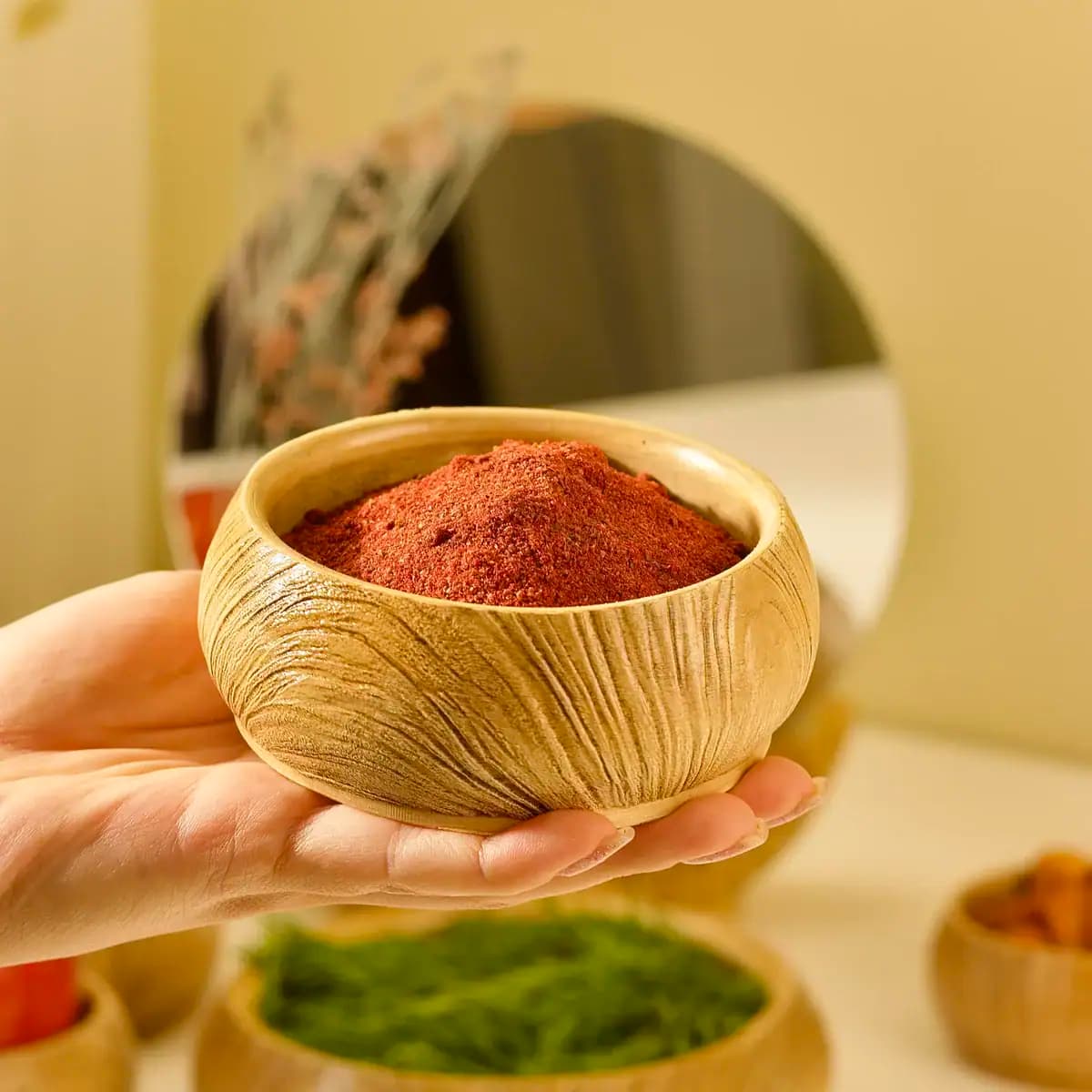 ست دکوری 12 تکه هفتسین طرح چوب (سنگ مصنوعی رنگ شده) — تصویر ۲