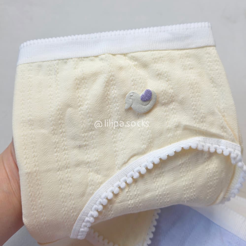 شورت نخی زنانه فانتزی طرح اردک پاستیلی – تکی و پک 5 تایی — تصویر ۱۲