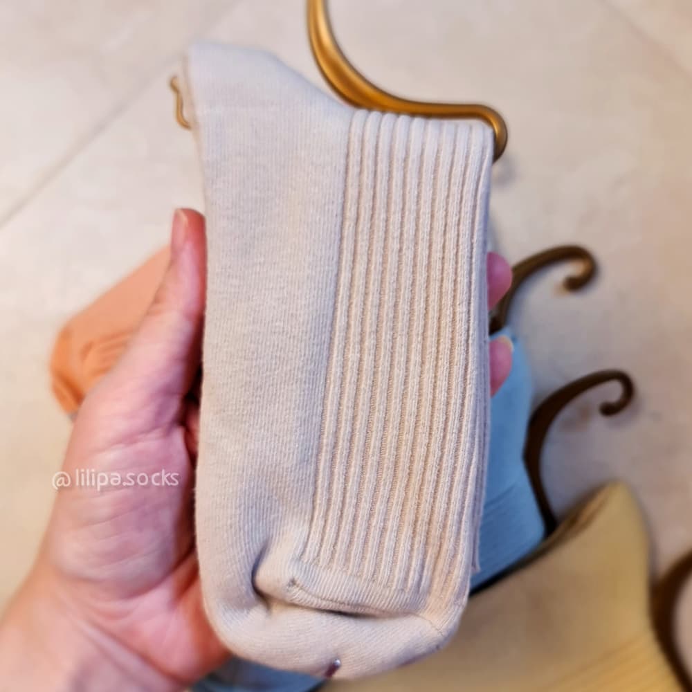 جوراب ساقدار کبریتی پاستیلی زنانه پنبه‌ای — تصویر ۵