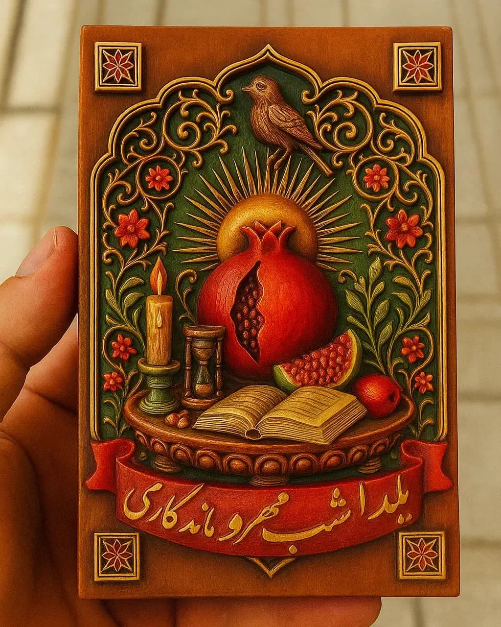 قالب سیلیکونی کتیبه یلدا بزرگ — تصویر ۷