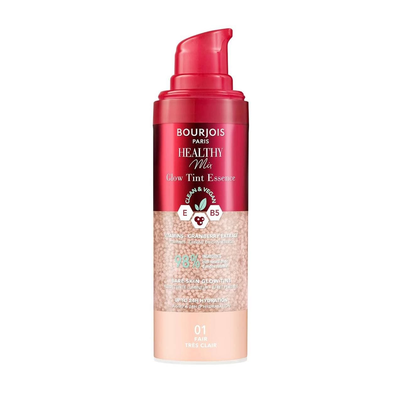 تینت رنگی صورت بورژوا مدل Healthy Mix Glow Tint — تصویر ۵
