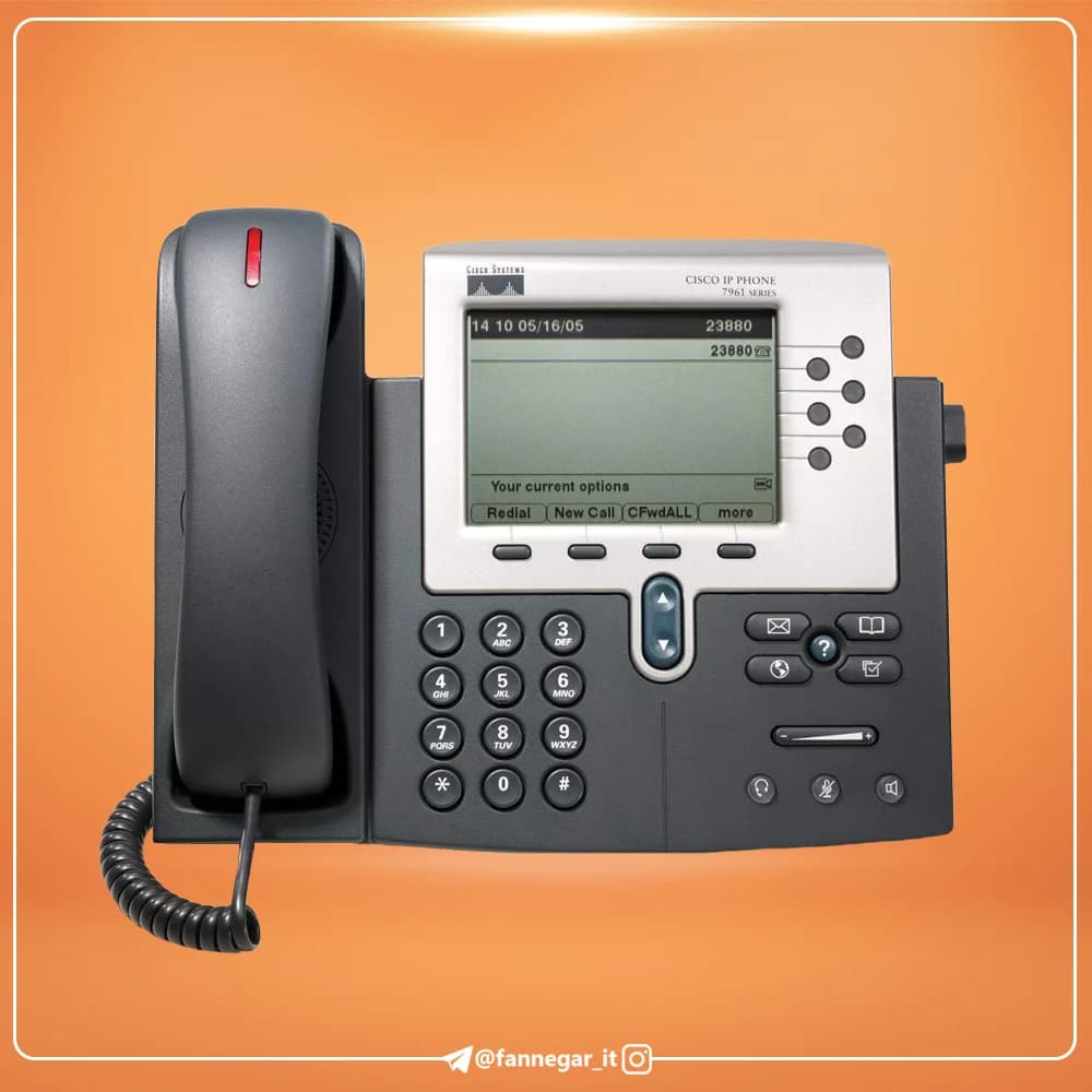 آی پی فون سیسکو CP-7961G (کارکرده-ریفر) — تصویر ۲
