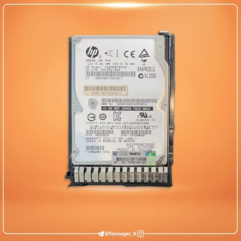 هارد سرور HP-900G-10K-SAS (کارکرده) — تصویر ۳