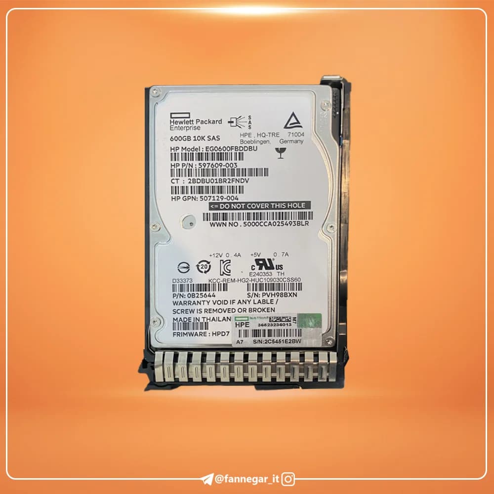 هارد سرور HP-600G-10K-SAS (کارکرده) — تصویر ۴