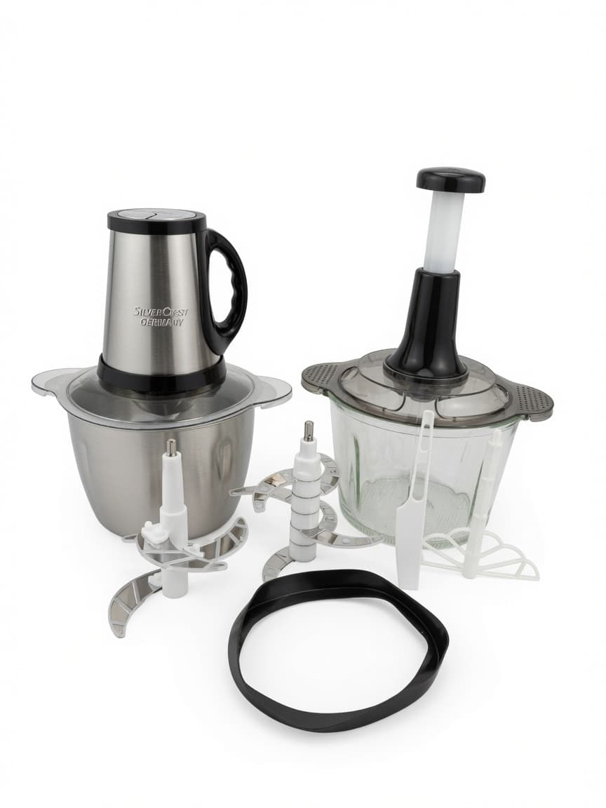 خردکن سیلور کرست موتور حک شده مدل Home Appliance | موتور 3000 وات سه سرعته، دو کاسه 3.8 لیتری و موتور دستی اضطراری — تصویر ۳
