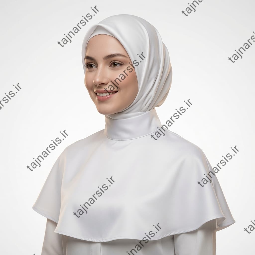 یقه حجاب ساده کد1