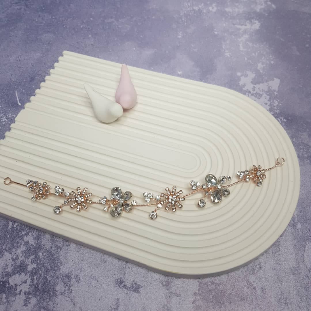 ریسه فلزی طلایی طرح پروانه کد 02