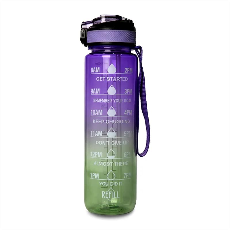 قمقمه شفاف نی دار مدل REFILL گنجایش 1 لیتر