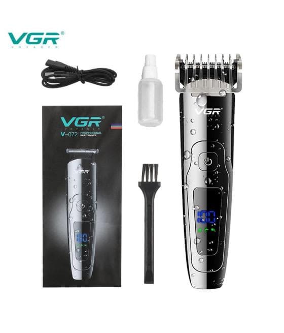 ماشین اصلاح سر و صورت VGR مدل V-072 | تریمر حرفه‌ای ضد آب