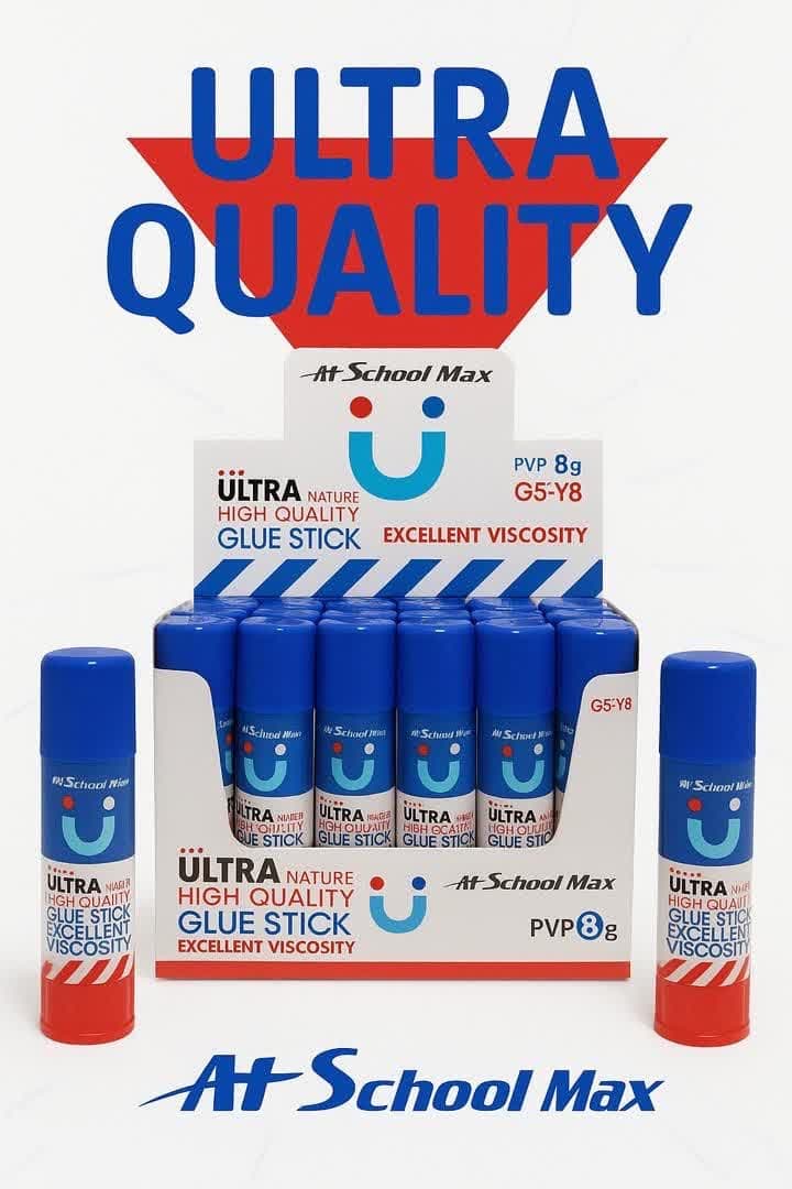 چسب ماتیکی اسکول مکس 8 گرمی عمده بسته 24 عددی