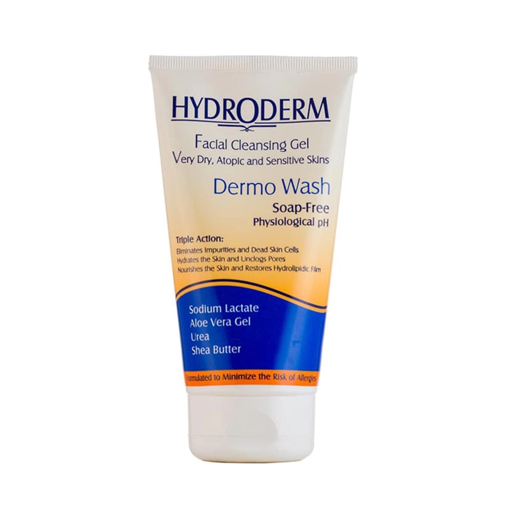 ژل شستشوی صورت تیوپی هیدرودرم مناسب پوست خشک و حساس حجم 150ml