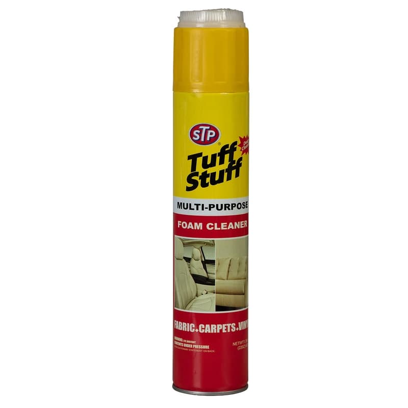 اسپری فوم تمیزکننده چندمنظوره داخل کابین خودرو اس تی پی مدل Tuff Stuff فرچه‌دار حجم 75 میلی‌لیتر