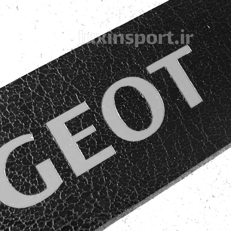 برچسب محافظ زیر دستگیره پژو پارس و 405 نوشته PEUGEOT – چرم مشکی کروم – بسته 4 عددی — تصویر ۸