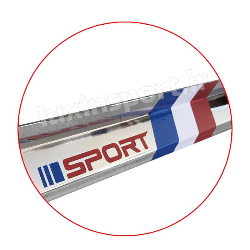 قاب پلاک خودرو سه بعدی طرح استیل پرچم فرانسه نوشته sport – بسته 2 عددی — تصویر ۲
