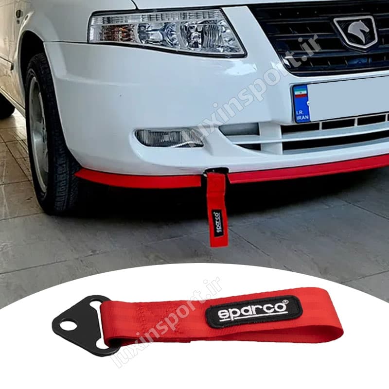 بكسل بند تزئينی خودرو طرح SPARCO – قرمز – 27*5 سانت