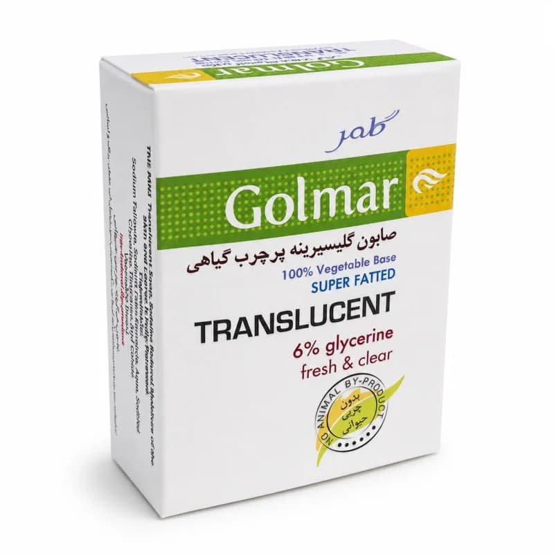 صابون گلیسیرینه پرچرب گلمر مناسب پوست خشک و حساس وزن 100 گرم