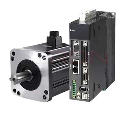 سروو موتور 7.5 کیلووات ترمزدار دلتا 1500 دور سری A2 با درایو مدباس (ECMA-L11875SS + ASD-A2-7543-M) — تصویر ۴