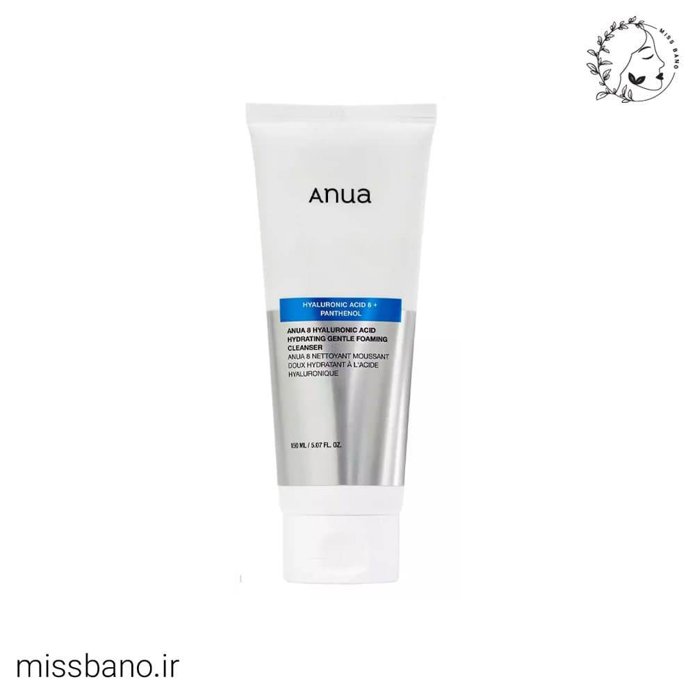 فوم شوینده هیالورونیک اسید و پنتنول آنوا 150ml — تصویر ۲