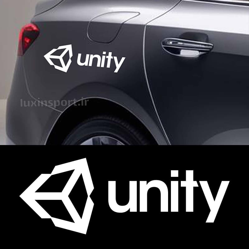 برچسب بدنه خودرو لوگو unity – سفید – 29-10 سانت — تصویر ۴