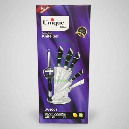 سرویس 9 پارچه چاقو یونیک مدل AU-9001