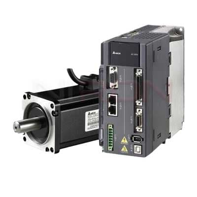 سروو موتور و درایو دلتا 0.1 کیلووات مدل ECMA-C20401RS + ASD-A2-0121-M — تصویر ۲