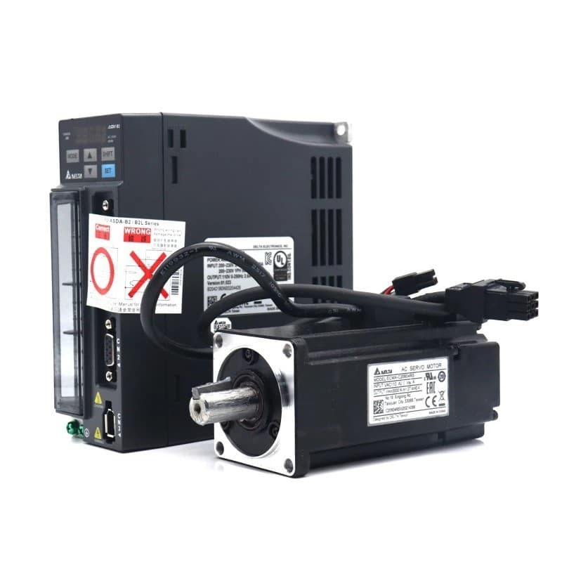 سروو موتور دلتا 1KW-2000RPM مدل ECMA‑E21310SS با درایو ASD‑B2‑1021‑B | سری B2 — تصویر ۲