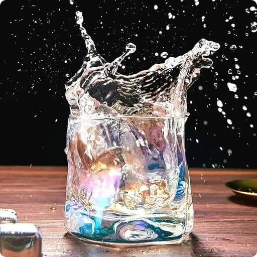 لیوان دفرمه دودی برند دلی | ست ۶ عددی مینیمال مقاوم به شوک دمایی — تصویر ۲