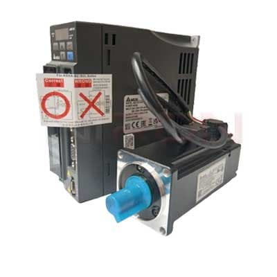 سروو موتور ترمزدار 0.75KW-3000RPM دلتا ECMA-C20807SS با درایو ASD-B2-0721-B| سری SERVO B2 — تصویر ۳
