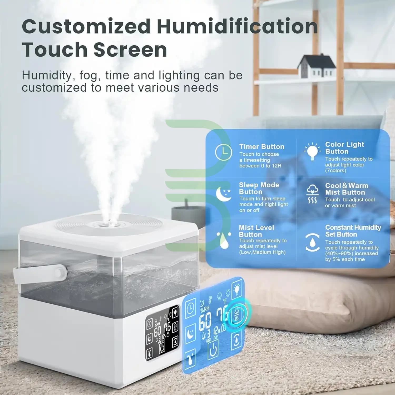 بخور سرد 6 لیتری مدل HU2202W — تصویر ۱۱