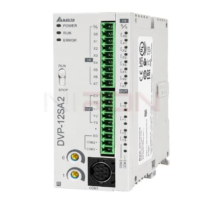 PLC دلتا DVP12SA211R سری SA2| تعداد 8 ورودی و 4 خروجی