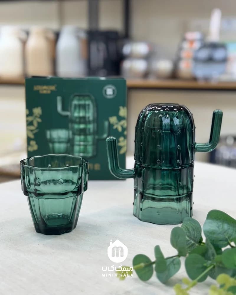 لیوان طرح کاکتوس ست چهار عددی — تصویر ۳