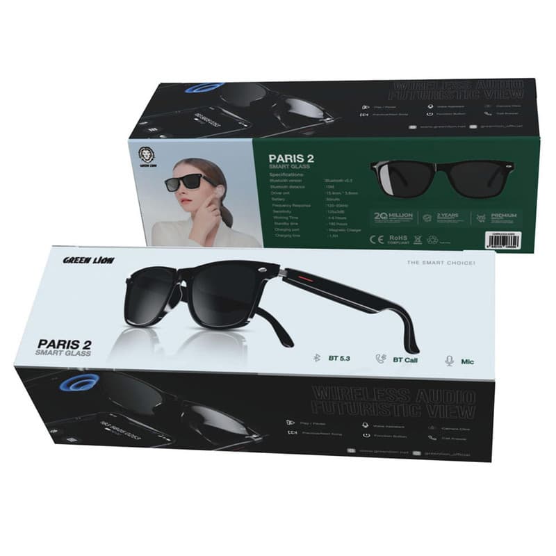 عینک آفتابی هوشمند بلوتوث گرین لاین مدل Green Lion Paris 2 Smart Glass — تصویر ۷