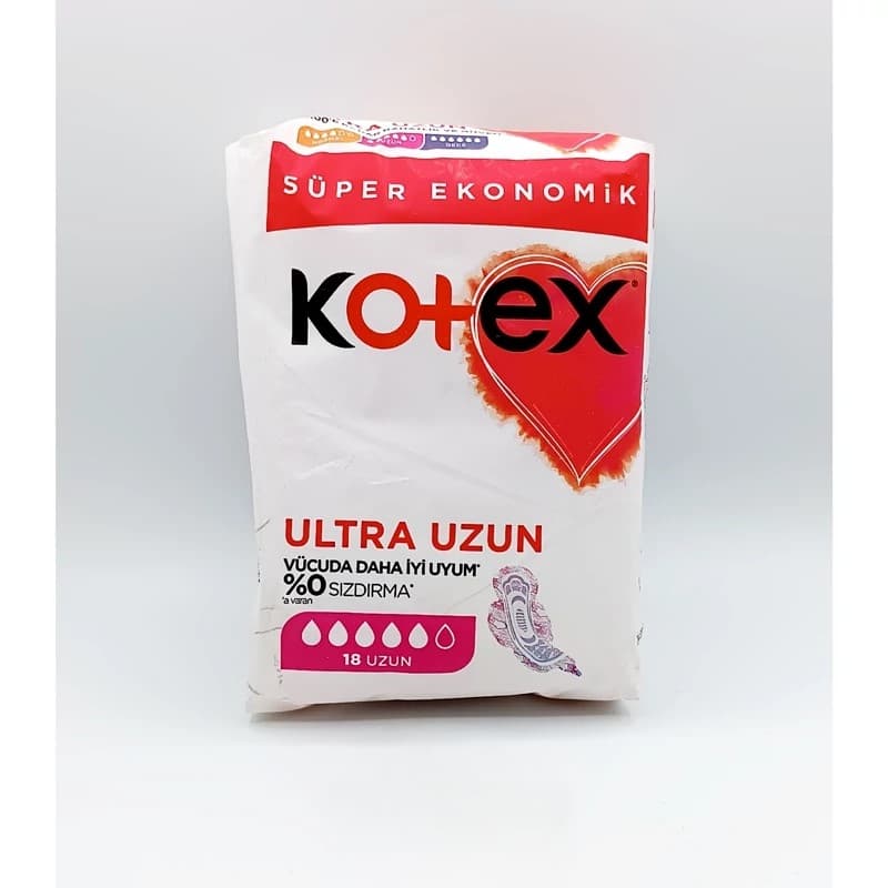 نوار بهداشتی اولترا اوزون kotex بسته 18 تایی