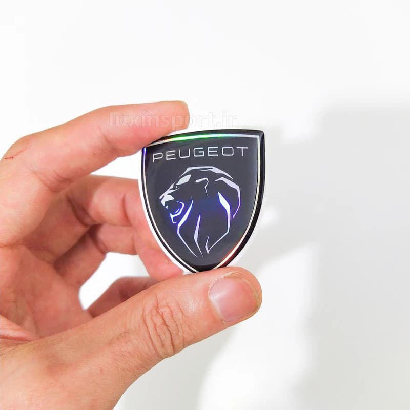 آرم بدنه خودرو طرح شیر نوشته peugeot – مشکی – هفت رنگ – 8*7 سانت – بسته 2 عددی — تصویر ۱۲