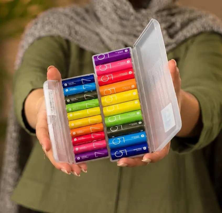 باتری نیم‌قلمی شیائومی مدل Xiaomi Mi AAA Rainbow Batteries گلوبال بسته ۱۰ عددی — تصویر ۴