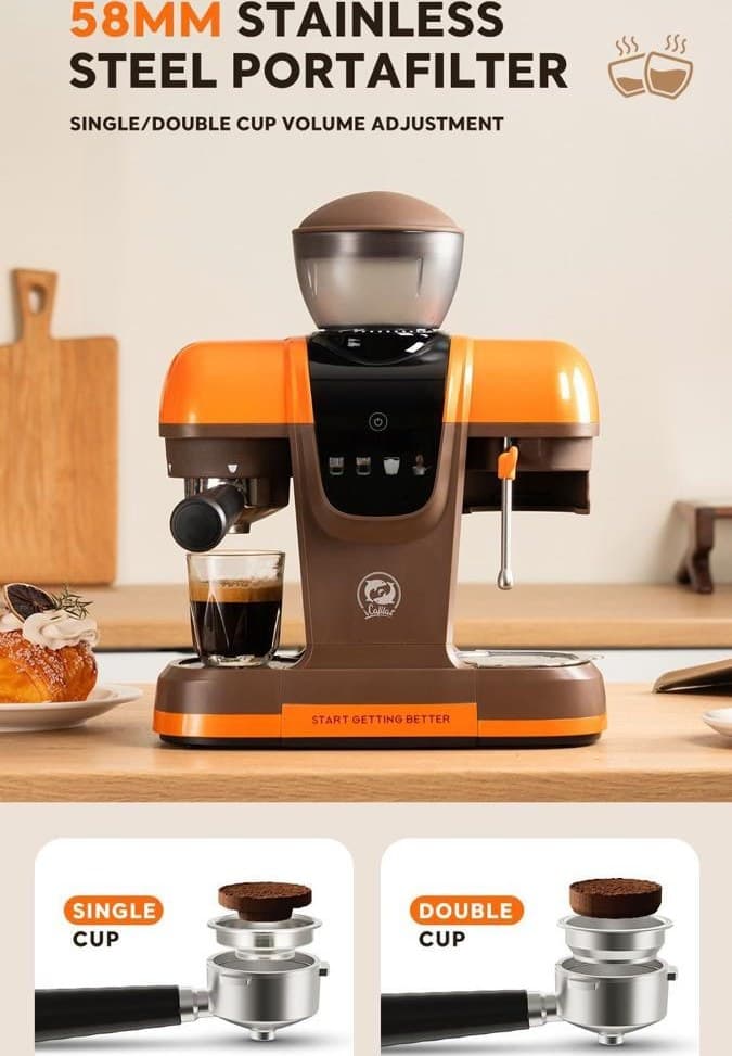 اسپرسوساز نیمه‌اتوماتیک آی‌کافیلاس مدل iCafilas ME2603 Semi-Automatic Espresso — تصویر ۱۰