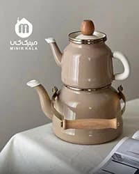 کتری و قوری لعابی مادام کوکو | ست ۳ پارچه ترک با طراحی خاص و کیفیت بی‌نظیر