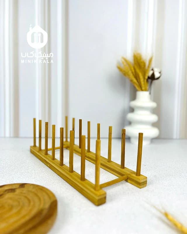 باکس نظم‌دهنده بامبو ۸خانه | مرتب‌کننده بشقاب و درب قابلمه — تصویر ۴