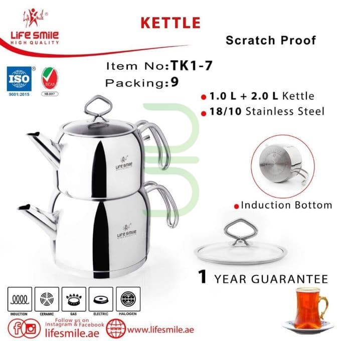 کتری قوری لایف اسمایل مدل TK1_7 — تصویر ۶