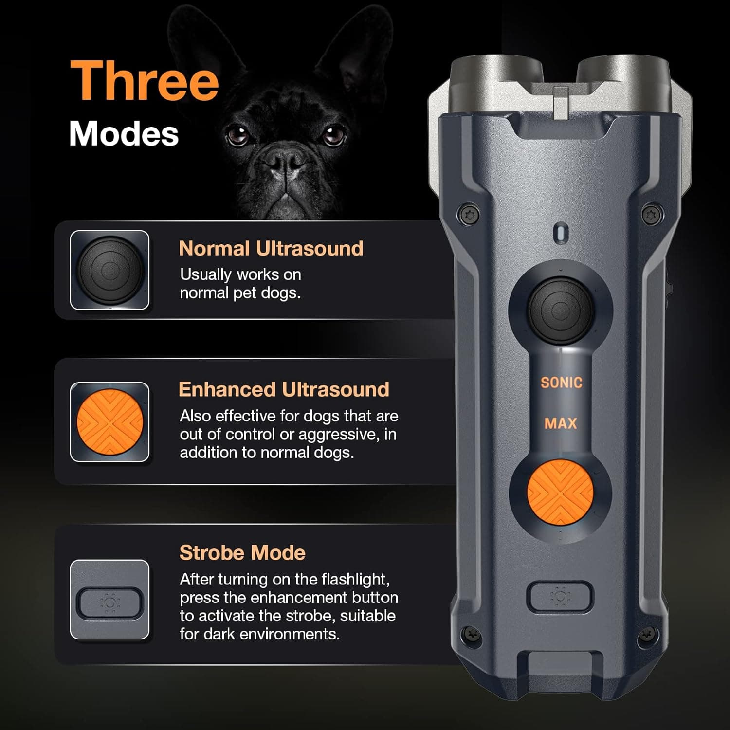 دورکننده حیوانات و ضد پاس سگ Ultrasonic Dog Trainer u20 — تصویر ۳