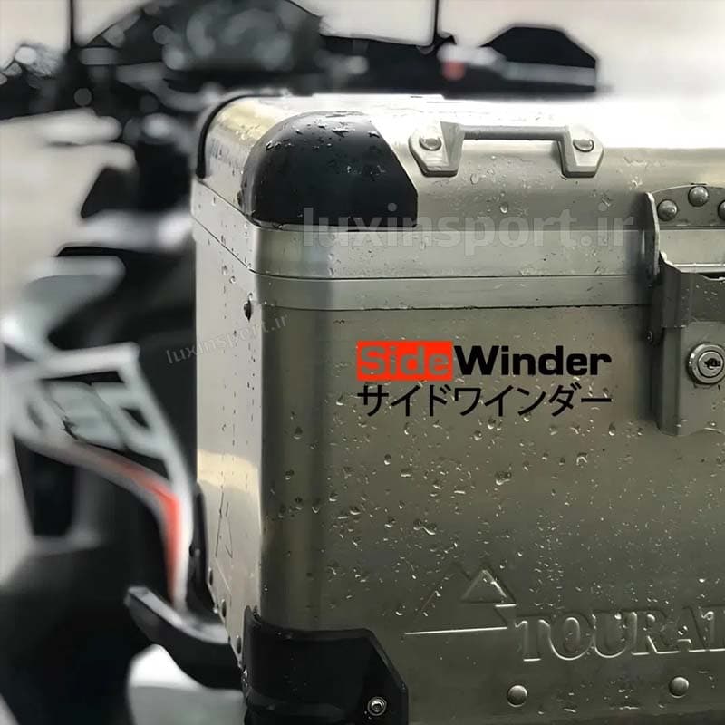 برچسب بدنه خودرو نوشته SIDE WINDER ژاپنی – مشکی نارنجی – 25*8 سانت — تصویر ۹