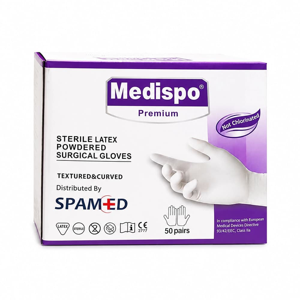 دستکش جراحی استریل مدیسپو سایز 7 — تصویر ۲