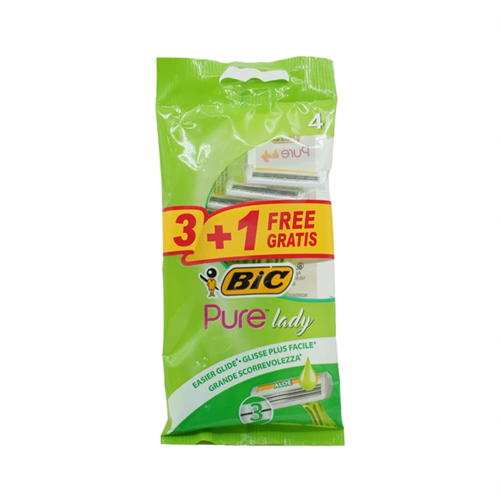 ژیلت سه لبه بیک پیور سبز 3 عددی — تصویر ۲