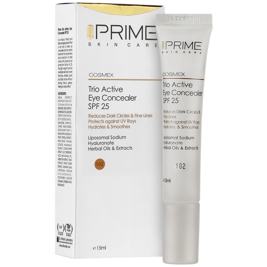 کانسیلر spf 25 دور چشم (102) بژ طبیعی پرایم 15 میل