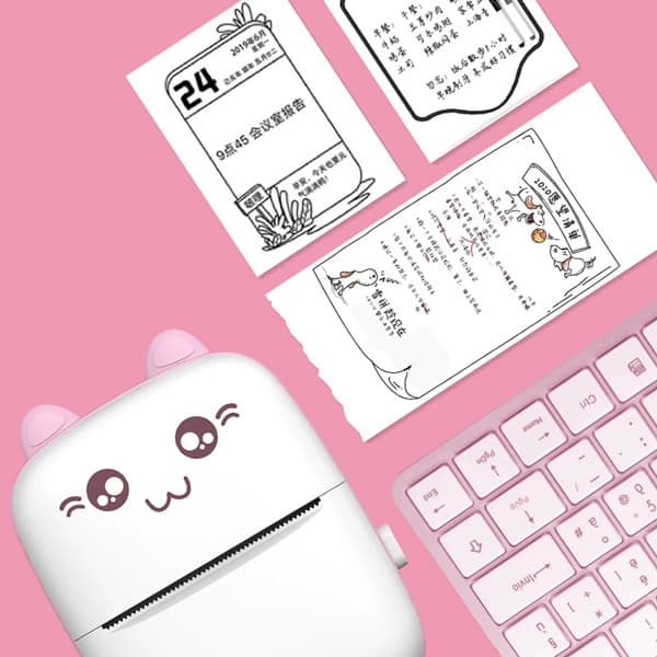 مینی پرینتر حرارتی مدل خرگوشی Eschen مدل ‎Portable Printer| MINI PRINTER — تصویر ۱۱