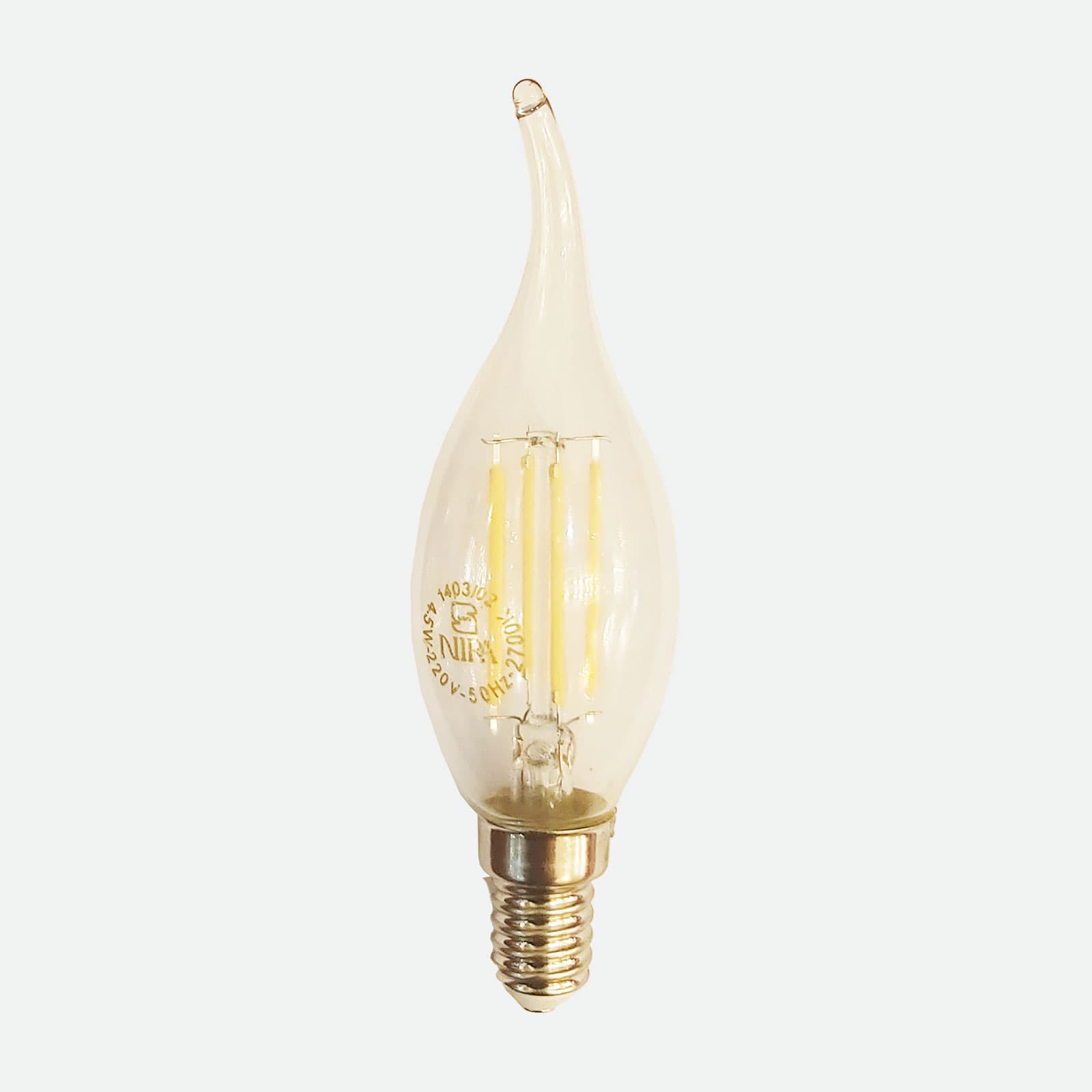 لامپ شمعی E14 فیلامنتی 4.5w نیرا