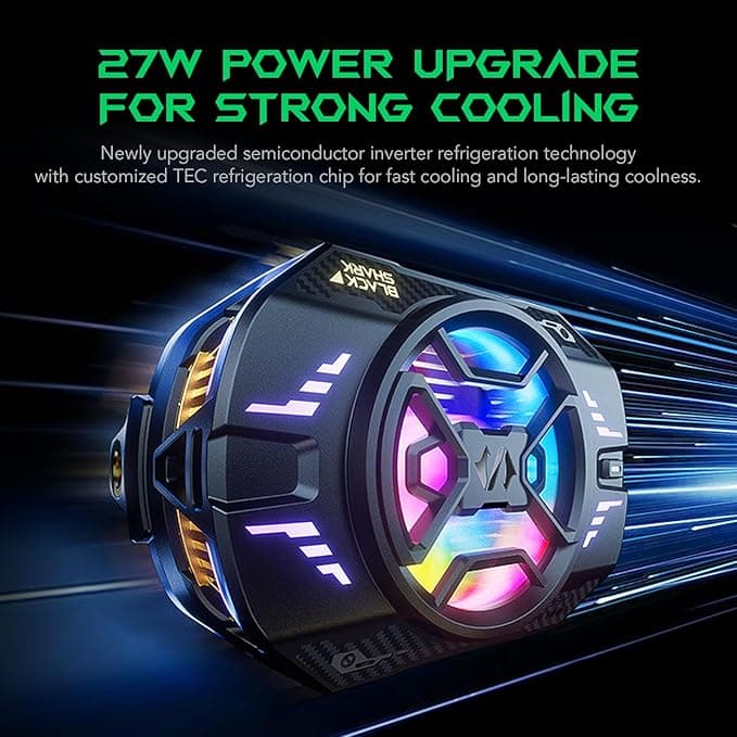 خنک‌کننده موبایل بلک شارک مدل FunCooler 4 Pro | خنک‌کننده فوق‌سریع ۲۷ وات گیمینگ — تصویر ۶
